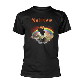 (レインボー) Rainbow オフィシャル商品 ユニセックス Rising Tシャツ ディストレスド レギュラー 半袖 トップス 【海外通販】