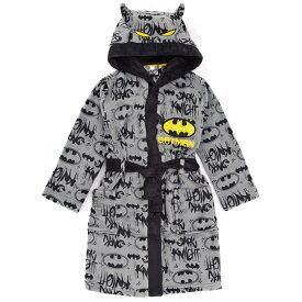 (バットマン) Batman オフィシャル商品 キッズ・子供 ボーイズ ふわふわ ガウン フード付き バスローブ ルームウェア 【海外通販】