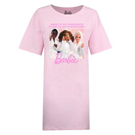 (バービー) Barbie オフィシャル商品 レディース Doing Nothing Is The Best Tシャツ ルームウェア 半袖 トップス 【海外通販】