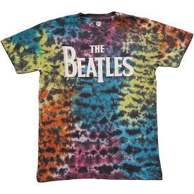(ザ・ビートルズ) The Beatles オフィシャル商品 ユニセックス Drop T ロゴ Tシャツ タイダイ 半袖 トップス 【海外通販】