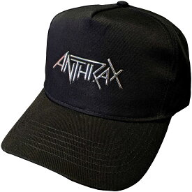 (アンスラックス) Anthrax オフィシャル商品 ユニセックス ロゴ キャップ 帽子 ハット 【海外通販】