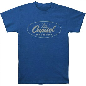 (キャピトル・レコード) Capitol Records オフィシャル商品 ユニセックス ロゴ Tシャツ 半袖 トップス 【海外通販】