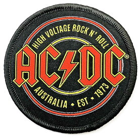 (エーシー・ディーシー) AC/DC オフィシャル商品 Est. 1973 ワッペン アイロン装着 パッチ 【海外通販】