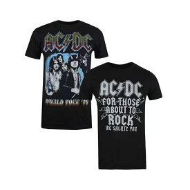 (エーシー・ディーシー) AC/DC オフィシャル商品 メンズ Tシャツ 半袖 トップス セット (2枚組) 【海外通販】