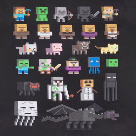 (マインクラフト) Minecraft オフィシャル商品 キッズ・子供 ガールズ Sprites Tシャツ 半袖 カットソー トップス 【海外通販】