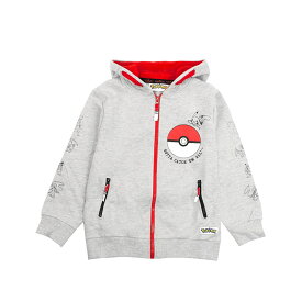 (ポケモン) Pokemon オフィシャル商品 キッズ・子供 ボーイズ Gotta Catch Em All パーカー ポケボール フルジップ フード付き ドローストリング トレーナー 【海外通販】