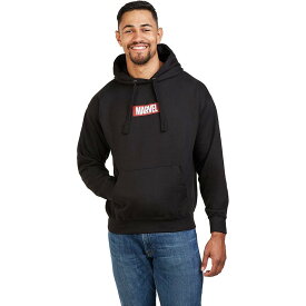 (マーベル) Marvel オフィシャル商品 メンズ ボックス ロゴ スウェットパーカー フーディー プルオーバー 【海外通販】