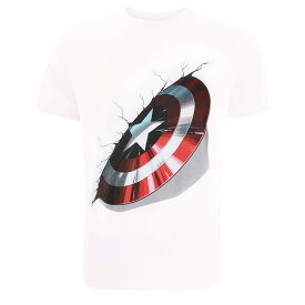 (キャプテン・アメリカ) Captain America オフィシャル商品 メンズ Shield Tシャツ 半袖 トップス 【海外通販】
