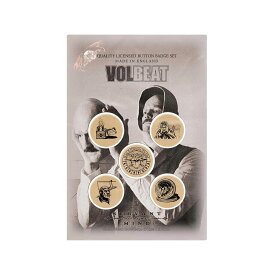 (ヴォルビート) Volbeat オフィシャル商品 Servant Of The Mind バッジ セット (5個組) 【海外通販】