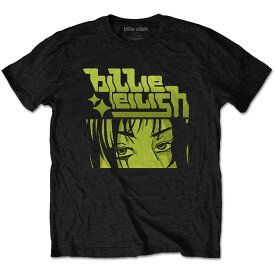 (ビリー・アイリッシュ) Billie Eilish オフィシャル商品 ユニセックス Anime Tシャツ ロゴ 半袖 トップス 【海外通販】