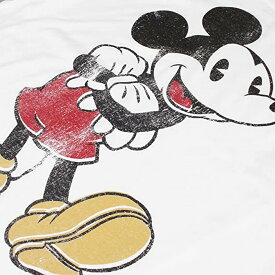(ディズニー) Disney オフィシャル商品 メンズ ミッキーマウス Tシャツ ビンテージ風 半袖 トップス 【海外通販】
