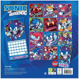 (ソニック・ザ・ヘッジホッグ) Sonic The Hedgehog オフィシャル商品 2024 カレンダー ウォールカレンダー 【海外通販】