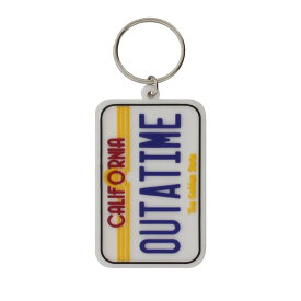 (バック・トゥ・ザ・フューチャー) Back To The Future オフィシャル商品 ナンバープレート ゴム製 キーホルダー 【海外通販】