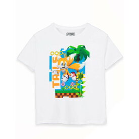 (ソニック・ザ・ヘッジホッグ) Sonic The Hedgehog オフィシャル商品 キッズ・子供 テイルス Tシャツ 半袖 トップス 【海外通販】