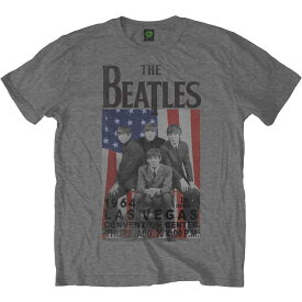 (ザ・ビートルズ) The Beatles オフィシャル商品 ユニセックス Las Vegas アメリカ国旗 Tシャツ 半袖 トップス 【海外通販】
