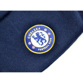 チェルシー フットボールクラブ Chelsea FC オフィシャル商品 クレスト ニット帽 ビーニー ニットキャップ 【海外通販】