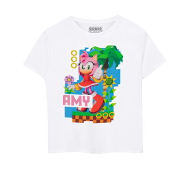 (ソニック・ザ・ヘッジホッグ) Sonic The Hedgehog オフィシャル商品 キッズ・子供 エミー Tシャツ 半袖 トップス 【海外通販】