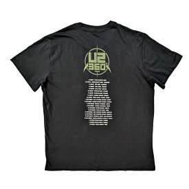 (ユートゥー) U2 オフィシャル商品 ユニセックス 360 Degree Tour 2010 Tシャツ フォト バックプリント 半袖 トップス 【海外通販】