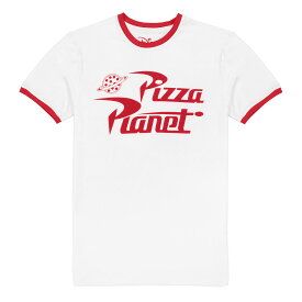 (トイストーリー) Toy Story オフィシャル商品 レディース Ringer Pizza Planet Tシャツ 半袖 トップス カットソー 【海外通販】