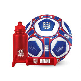 イングランド・フットボール・アソシエーション England FA オフィシャル商品 サイン ギフトセット サッカーボール 空気入れ ドリンクボトル 【海外通販】