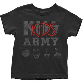 (キッス) Kiss オフィシャル商品 キッズ・子供 Army Tシャツ コットン 半袖 トップス 【海外通販】