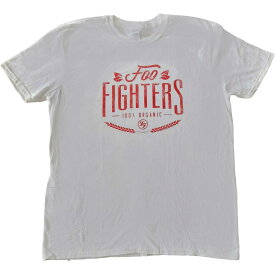 (フー・ファイターズ) Foo Fighters オフィシャル商品 ユニセックス 100% Organic Tシャツ コットン 半袖 トップス 【海外通販】