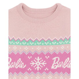 (バービー) Barbie オフィシャル商品 キッズ・子供 ガールズ クリスマスセーター フェアアイル 長袖 トップス 【海外通販】