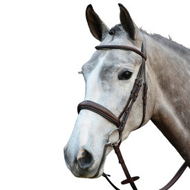 (カレッジエイト) Collegiate 馬用 モノ クラウン パッド入り ライズドレザー カブソン ブライドル 頭絡 馬具 乗馬 ホースライディング 【海外通販】