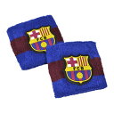 FCバルセロナ フットボールクラブ FC Barcelona オフィシャル商品 クレスト コットン リストバンド (2個組) 【海外通販】
