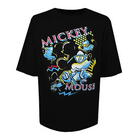 (ディズニー) Disney オフィシャル商品 レディース 90´s ミッキーマウス Shades Tシャツ オーバーサイズ 半袖 トップス 【海外通販】