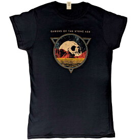 (クイーンズ・オブ・ザ・ストーン・エイジ) Queens Of The Stone Age オフィシャル商品 レディース Skull Tシャツ コットン 半袖 トップス 【海外通販】
