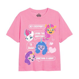 (マイリトルポニー) My Little Pony オフィシャル商品 キッズ・子供用 メッセージ 半袖 Tシャツ トップス 女の子 【海外通販】