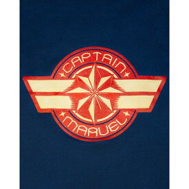 (キャプテン・マーベル) Captain Marvel オフィシャル商品 レディース ロゴ Tシャツ 半袖 トップス 【海外通販】