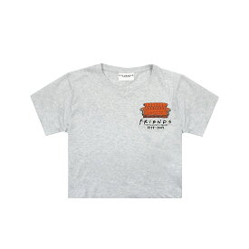 (フレンズ) Friends オフィシャル商品 レディース Central Perk ソファ Tシャツ クロップ 半袖 トップス 【海外通販】