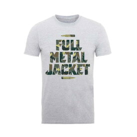 (フルメタル・ジャケット) Full Metal Jacket オフィシャル商品 ユニセックス Camo Bullets Tシャツ 半袖 トップス 【海外通販】