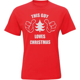 (クリスマスショップ) Christmas Shop メンズ This Guy Loves Christmas 半袖 クリスマスTシャツ 【海外通販】