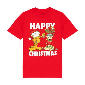 (ガーフィールド) Garfield オフィシャル商品 メンズ Happy Christmas Tシャツ 半袖 トップス 【海外通販】