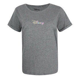 (ディズニー) Disney オフィシャル商品 レディース Rainbow Tシャツ ロゴ 半袖 トップス 【海外通販】