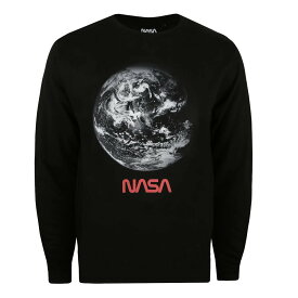 (ナサ) NASA オフィシャル商品 メンズ Earth 長袖 スウェットシャツ トレーナー 【海外通販】