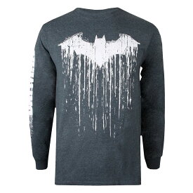 (バットマン) Batman オフィシャル商品 メンズ Paint Tシャツ マール 長袖 トップス 【海外通販】