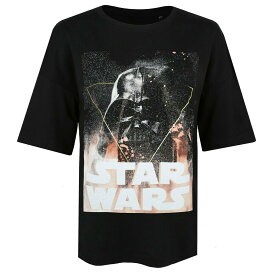 (スター・ウォーズ) Star Wars オフィシャル商品 レディース ダース・ベイダー Tシャツ オーバーサイズ 半袖 トップス 【海外通販】