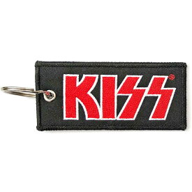 (キッス) Kiss オフィシャル商品 ダブルサイド キーリング ロゴ キーホルダー 【海外通販】