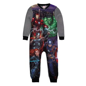 (マーベルアベンジャーズ) Marvel Avengers オフィシャル商品 キッズ・子供 スリープスーツ 長袖 つなぎ パジャマ 【海外通販】