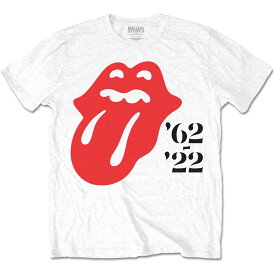 (ローリング・ストーンズ) The Rolling Stones オフィシャル商品 ユニセックス Sixty ´62 - ´22 Tシャツ コットン 半袖 トップス 【海外通販】