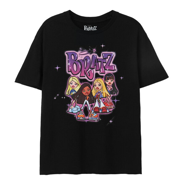 (ブラッツ) Bratz オフィシャル商品 レディース Group Shot Tシャツ 半袖 トップス 【海外通販】