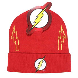 (フラッシュ) The Flash オフィシャル商品 ユニセックス ロゴ ニット帽 ビーニー キャップ 【海外通販】