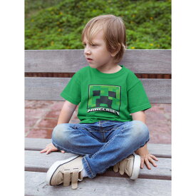 (マインクラフト) Minecraft オフィシャル商品 キッズ・子供用 クリーパー 半袖 Tシャツ トップス 【海外通販】