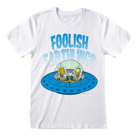 (ザ・シンプソンズ) The Simpsons オフィシャル商品 ユニセックス Foolish Earthlings Tシャツ 半袖 トップス 【海外通販】