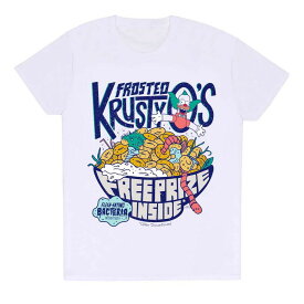 (ザ・シンプソンズ) The Simpsons オフィシャル商品 ユニセックス Krusty O´s Frosted Tシャツ 半袖 トップス 【海外通販】