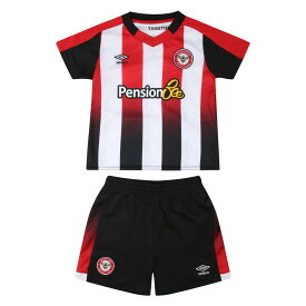 (アンブロ) Umbro ブレントフォードFC Brentford FC オフィシャル商品 キッズ・子供用 23/25 ホーム ユニフォーム セットアップ 上下セット 【海外通販】